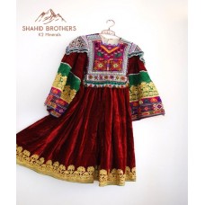 Old Style Velvet Afghan Dress # 457