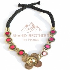 Afghan Tribal Old Coins Necklace # 1265