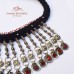 afghan tribal vintage old coins necklace # 1232