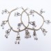 Belly Dance Vintage Silver Bells Anklet # 1077