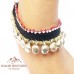 TRIBAL SILVER BELLS ANKLET PAIR # 1238