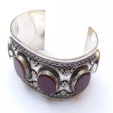 Afghan Tribal Brown stone Vintage style Cuff Bracelet # 337 Afghan Tribal Brown stone Vintage style Cuff Bracelet # 337