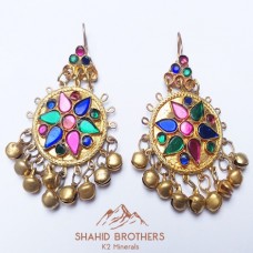 Afghan jewelery Golden Color Earring # 1210