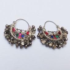 Vintage tribal drop hanging earrings # 141 Vintage tribal drop hanging earrings # 141