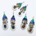 Antique drop old coin earring # 318