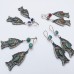 Antique Gypsy Style fish Earrings # 376 Antique Gypsy Style fish Earrings # 376