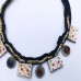 Kuchi tribal necklace old coins-856