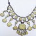 Jade Stone 3 Lines tribal vintage necklace-438