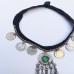 Etsy wear tribal coin necklace-789