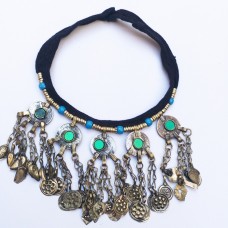 Afghani Style Antique Vintage Necklace-994