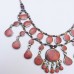 Ethnic Kuchi tribe red stone necklace-372