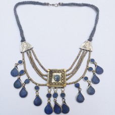 Afghani kuchi tribe Lapis necklace-436