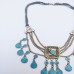 Afghani kuchi tribal Turquoise necklace-439