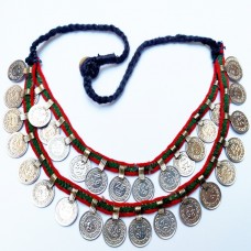 Afghan Tribal Necklace Kuchi Fashion Coin Necklace Belly Dance Jewelry-1158