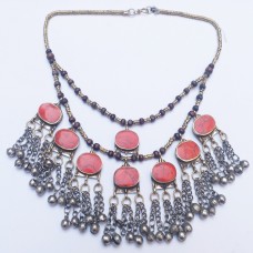 Tribal Style Vintage Necklace with stone-1066