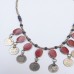 Gypsy antique red tribal necklace-238