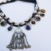 Tribal seashell multicolour gem stone necklace-299