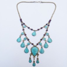 Kuchi Necklace Turquoise-430 Kuchi Necklace Turquoise-430