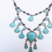 Kuchi Necklace Turquoise-430 Kuchi Necklace Turquoise-430