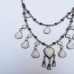 White pendants Vintage Necklace-433