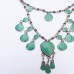 Malachite Vintage pendant Necklace-434