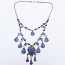 Lapis Vintage Necklace-435