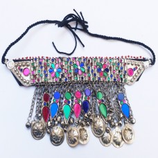 Tribal kuchi afghan necklace-788