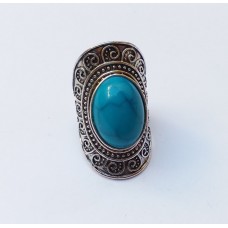 Antique silver Turquoise Ring for women # 745 Antique silver Turquoise Ring for women # 745