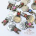 vintage kuchi afghan tribal coins # 1020