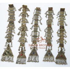 vintage afghan metal kuchi tribal button-1027