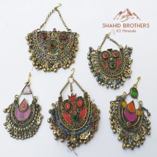 VINTAGE AFGHAN OLD METAL KUCHI TRIBAL PENDANT # 1179 VINTAGE AFGHAN OLD METAL KUCHI TRIBAL PENDANT # 1179