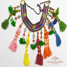 Antique Vintage Afghan Tribal Long Beaded Tassel Belt # 204
