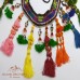 Antique Vintage Afghan Tribal Long Beaded Tassel Belt # 204