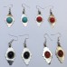 Pair of stunning silver Turkmen earrings # 1146