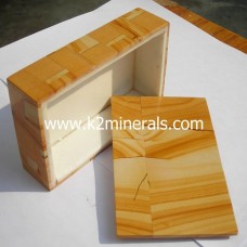 teakwood stone box-541