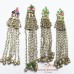 VINTAGE AFGHAN METAL KUCHI TRIBAL BEADED PENDANT # 1184