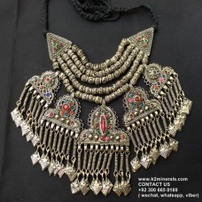 Afghani Style Antique Vintage Necklace-957