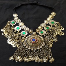 Afghani Style Antique Vintage Necklace-992
