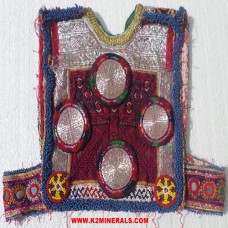 Vintage afghan tribal cloth vest # 168