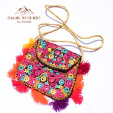 Multicolour Sindhi Culture Travel Pouch For Women # 999