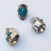 Afghan Turquoise tribal ring # 1141