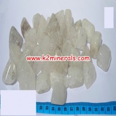 Pollucite tumbled-497